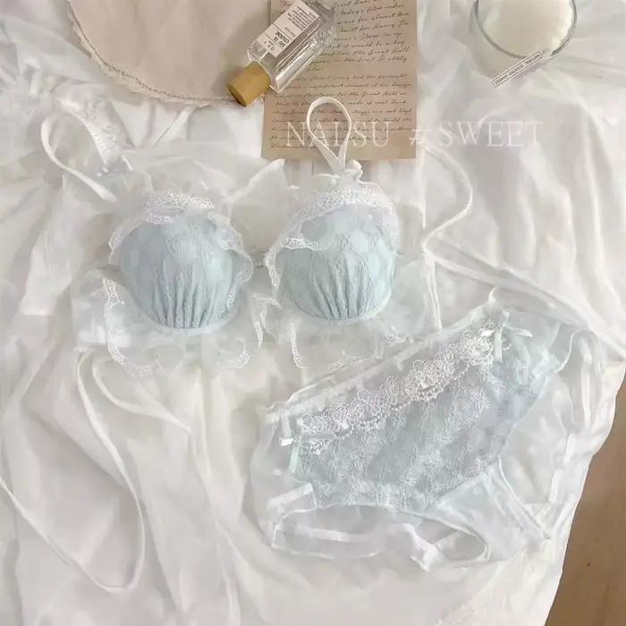 Sexy Lolita podprsenka set pre malé prsia bez drôtu