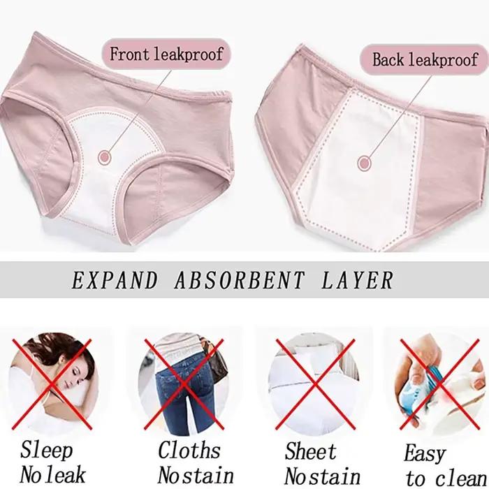 Culottes Menstruelles en Coton et Nylon pour Femmes Protection Triple Couche Occasions Spéciales