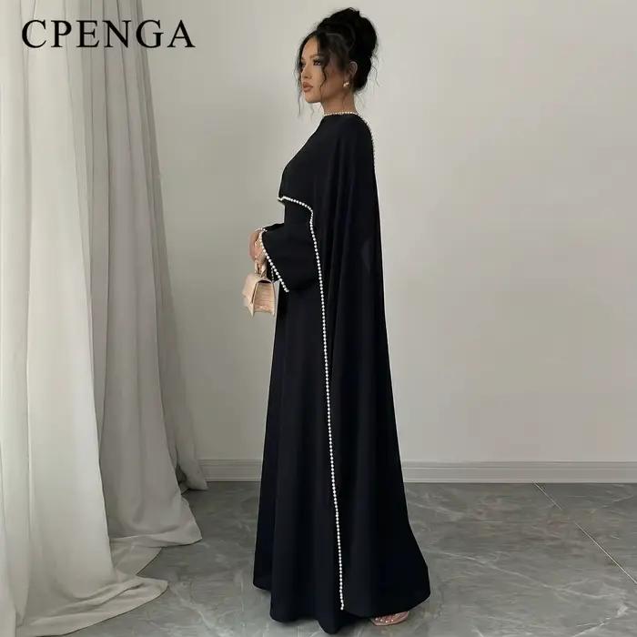 Skromné abaya šaty pre moslimské ženy z Blízkeho východu s odnímateľným šálom
