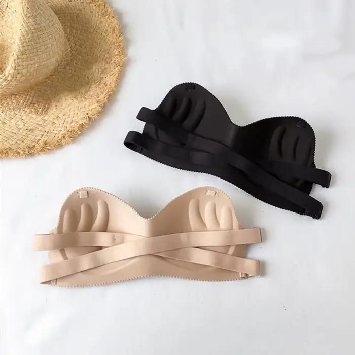 Soutien-gorge Invisible pour femmes, pratique, sans épaules, haute élasticité, Push Up, dos nu, vêtements quotidiens, sous-vêtements confortables