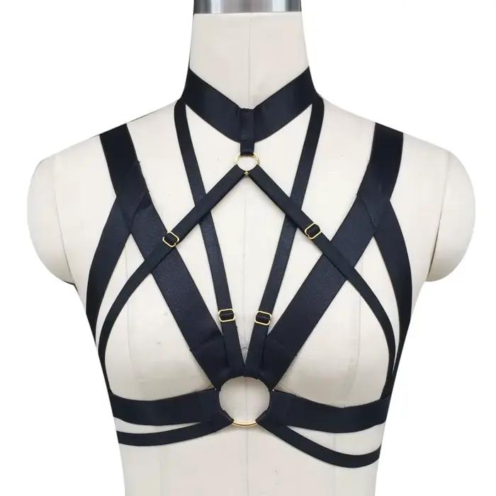 Harnais de soutien-gorge en Spandex pour femmes, ceinture ajustable, fait à la main