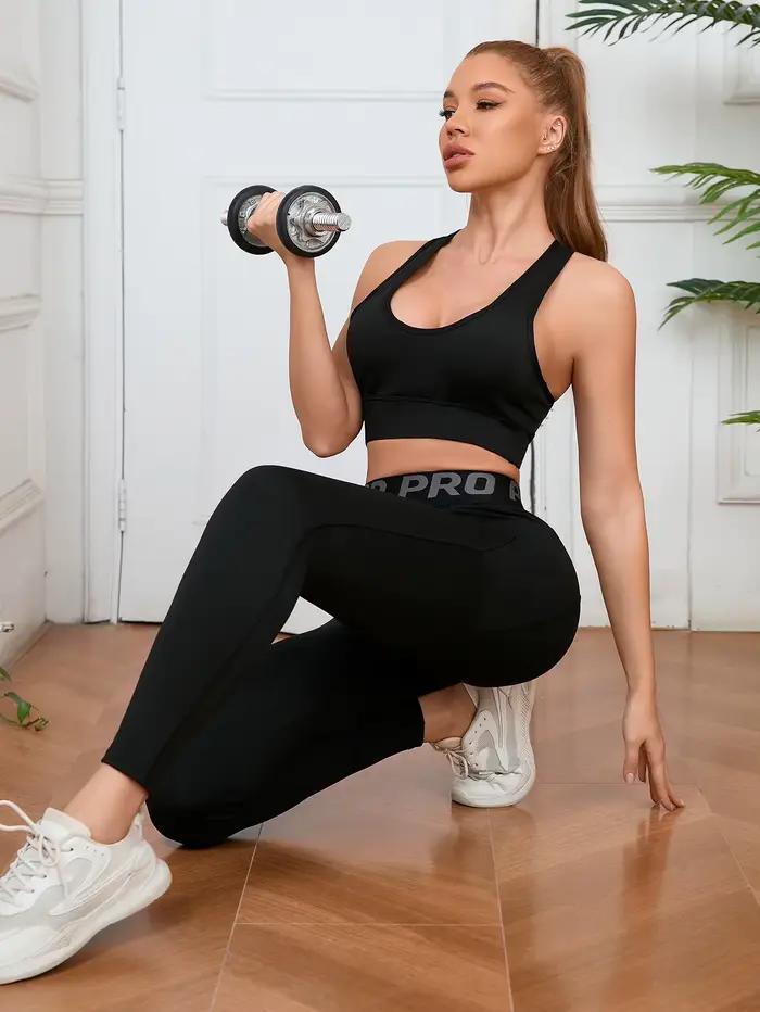 Dámske jógové legíny s vysokým pásom