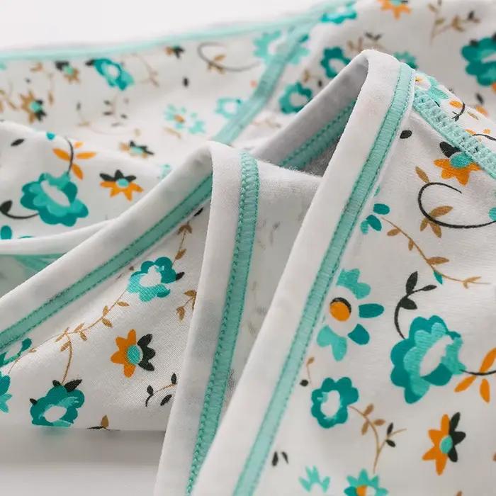 Culottes menstruelles étanches pour femmes, sous-vêtements en coton, culottes menstruelles de dessin animé mignon, caleçons à la mode pour adolescents, lot de 3 pièces