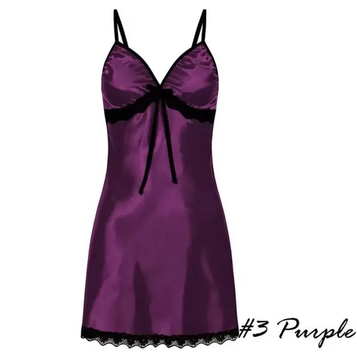 Chemise de nuit en satin sexy pour femmes grandes tailles occassions romantiques élégantes dormir舒适地入睡