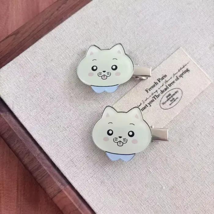 Unisex kawaii mačacia spona do vlasov