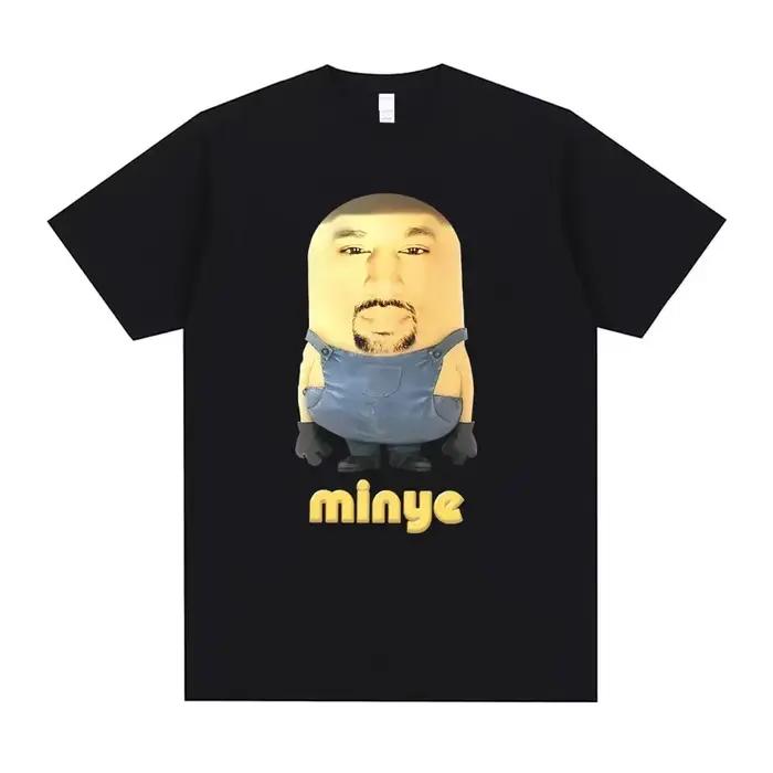Rapper Kanye West Minye vtipné Meme tričko pre ženy Hip Hop Vintage oversized
