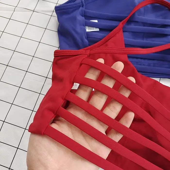 Soutien-gorge de sport sexy à bretelles fines pour femmes - Yoga, course à pied, fitness, entraînement de gymnastique, haut extérieur