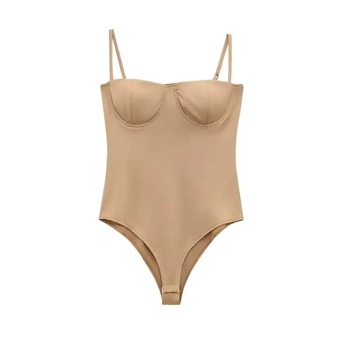 MUJER 2025 body femme Sexy Corset body pour femmes Satin dos nu body femmes une pièce combinaisons pour femmes Lingerie