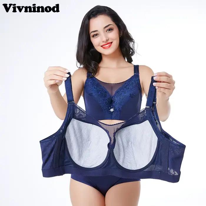 Soutien-gorge VIKELIVO en dentelle pour femmes grandes tailles D E F G cup, soutien-gorge push up, grandes tailles pour femmes occassions spéciales