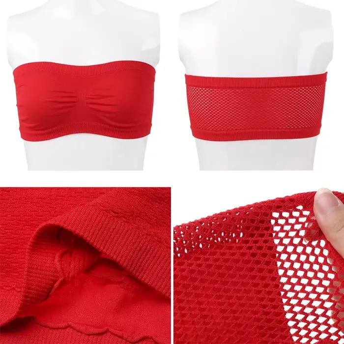 Mode haute élastique sport soutien-gorge bustiers sans couture bretelles enveloppement poitrine