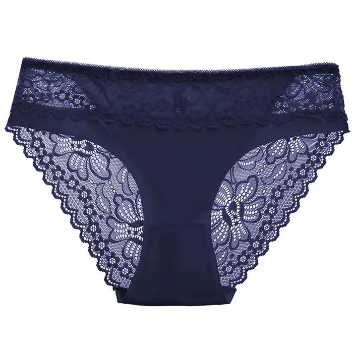 Čipkované ženské nohavičky Sexy bezšvové spodné prádlo dámske nízke pásy Pevná lingerie dievčenské