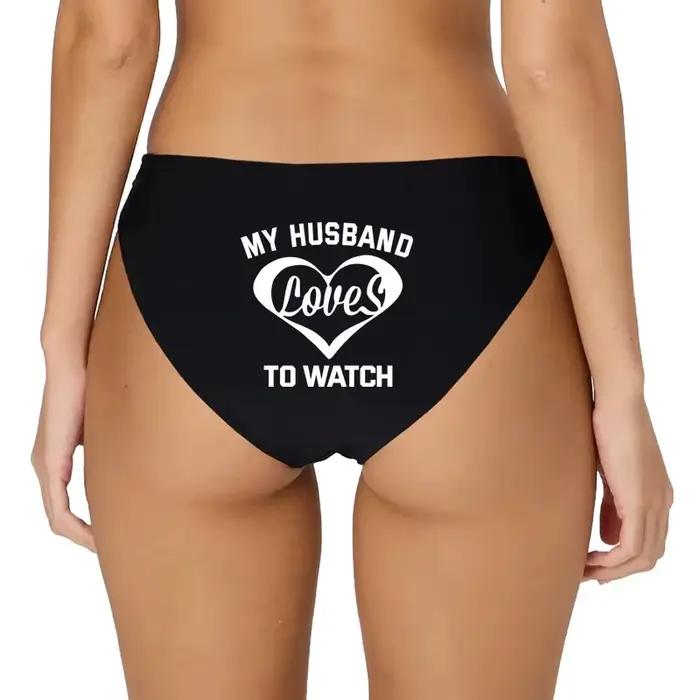 MY HUSBAND LOVE TO WATCH Ženy Sexy Pohodlné Bezšvové Teplé Kalhotky Dámska Spodná Bielizeň