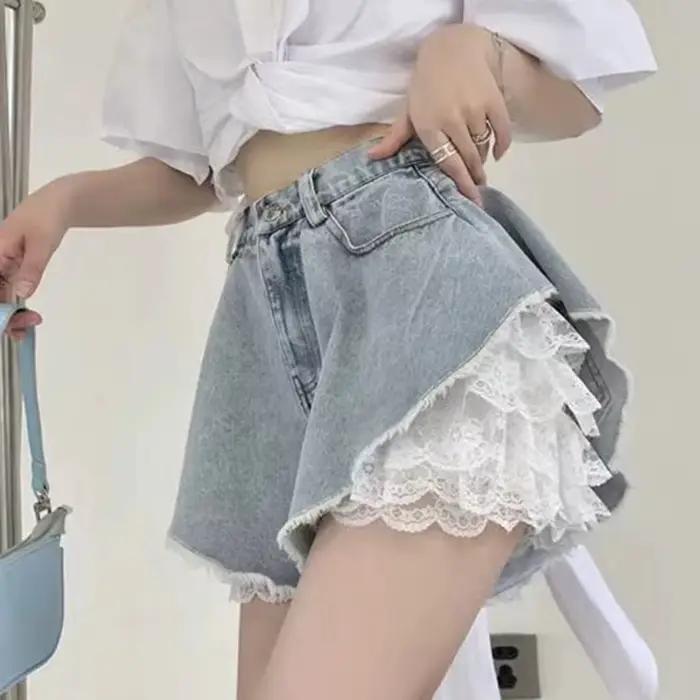 Culottes de sécurité plissées noires et blanches pour femme, style Lolita mignon, shorts vintage à volants, sous-vêtements de princesse pour filles, jupon d'été