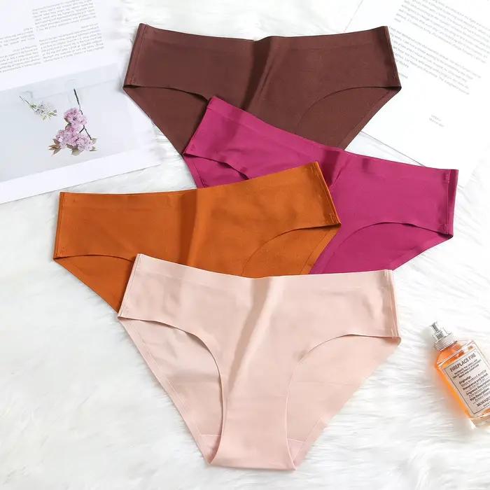 Dámske sexy nohavičky bezšvové, nízky pás, elastické, priedušné, mäkké