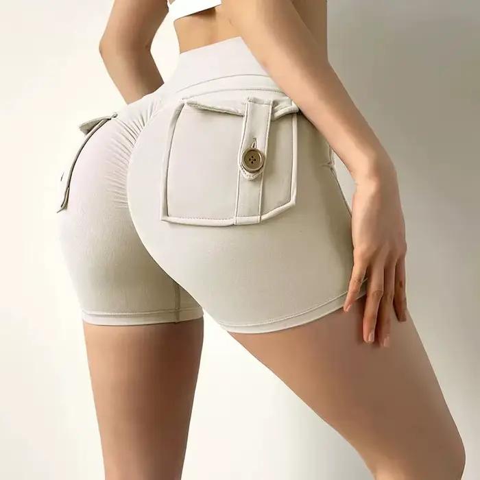 Shorts de Yoga et Fitness pour Femme en Nylon Élégants et Polyvalents Occasions Spéciales Activités Physiques