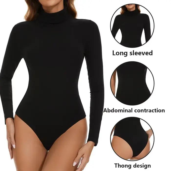 Dámske rolákové body s dlhým rukávom