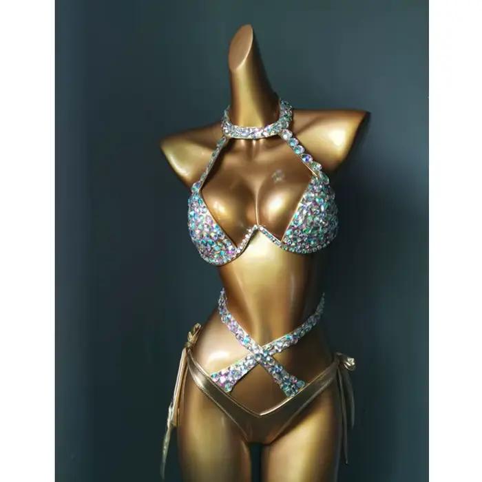 Diamantový krištáľový bikini set pre ženy