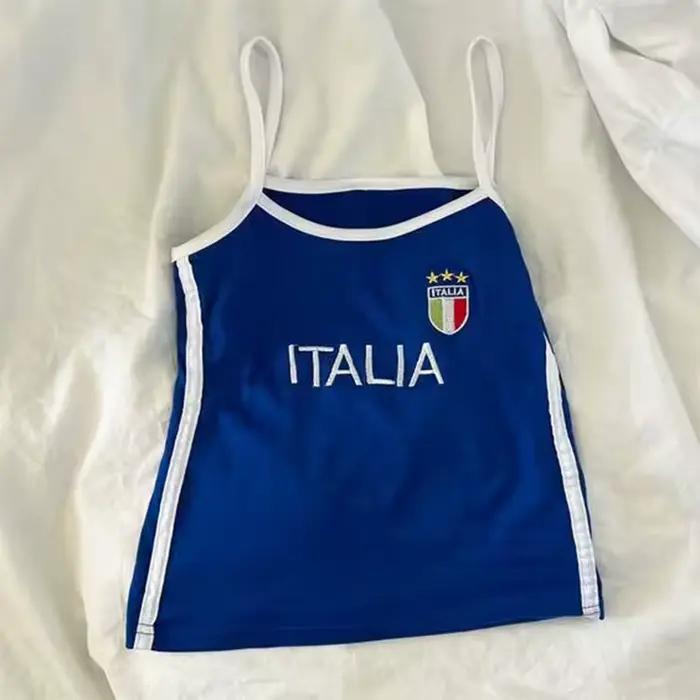 Talianska vyšívaná tielka pre ženy