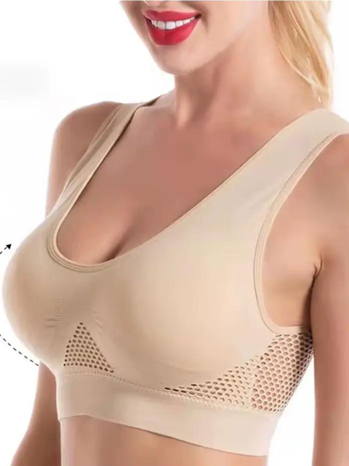Soutiens-gorge pour femmes soutien-gorge sans couture avec coussinets grande taille 4XL 5XL 6XL Bralette soutien-gorge Push Up soutien-gorge sans fil Sport soutien-gorge haut de gymnastique sous-vêtem