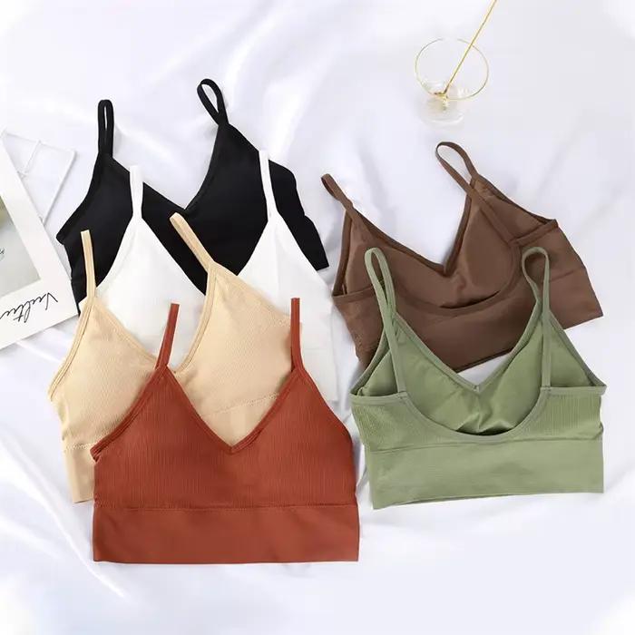 Soutiens-gorge pour femmes Sexy soutien-gorge sans couture Type U dos nu Push Up Bralette brassière Femme sous-vêtements de sport Lingerie pour femmes