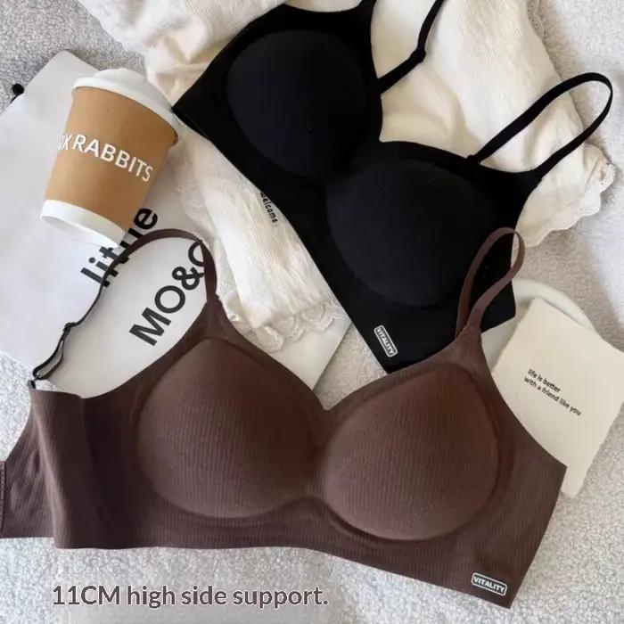 Soutien-gorge invisible respirant à armatures pour femme, à fines bretelles sans couture, avec effet push-up pour petites poitrines, modèle très vendu