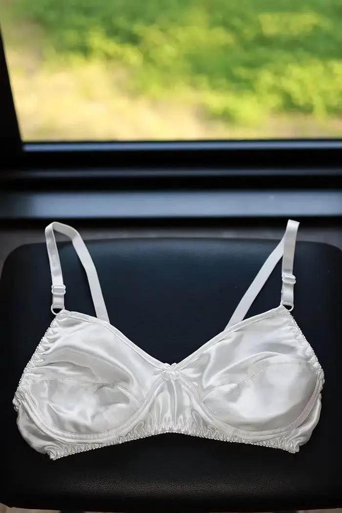 Soutien-gorge 100% Mulberry double face, sous-vêtements fins et respirants, sans fil