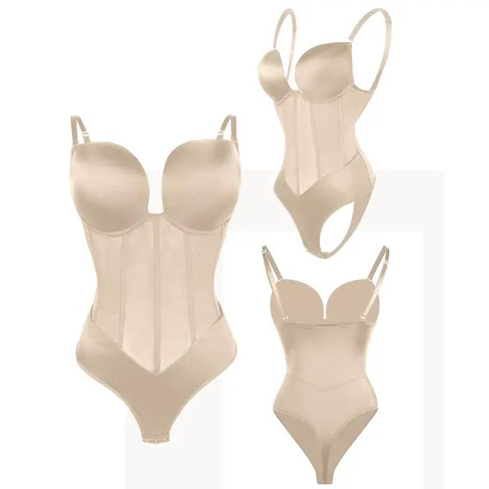 Body gainant amincissant pour femme, effet ventre plat, gaine amincissante pour la taille, bustier push-up, combinaison sculptante, sous-vêtement pour robe de soirée