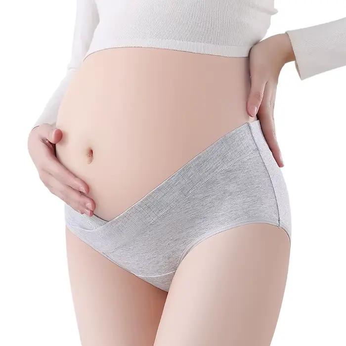 Mode coton culottes pour femmes enceintes vêtements respirant en grossesse sous-vêtements de maternité vêtements de maturnité culotte maternelle