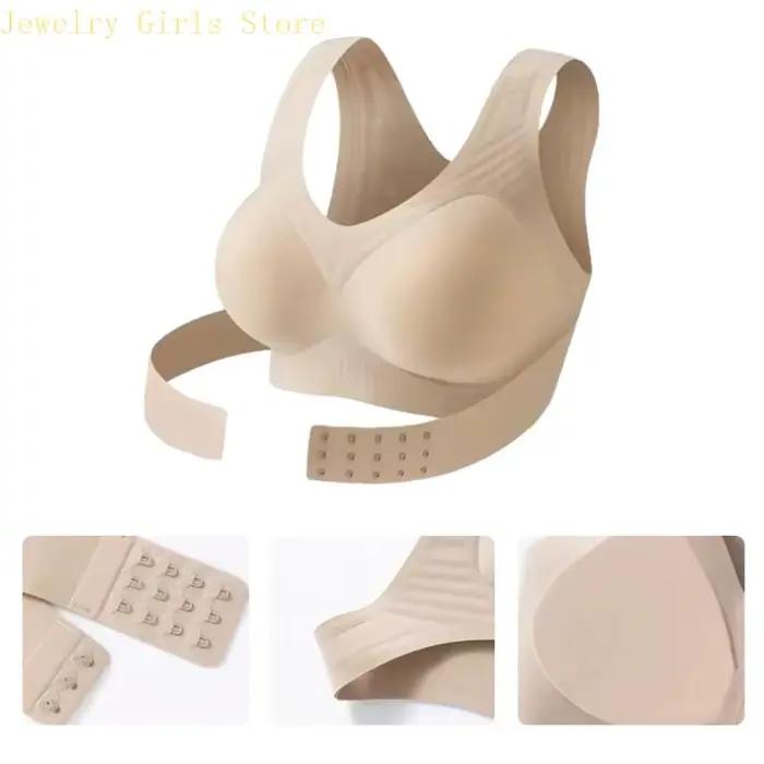 E56F soutien-gorge à fermeture frontale pour femmes, couverture complète, soutien du sans armatures, non rembourré