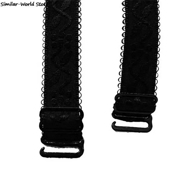 Bretelles de soutien-gorge antidérapantes pour femmes, 1 paire, 34cm, accessoires, double élastique, nouvelle collection