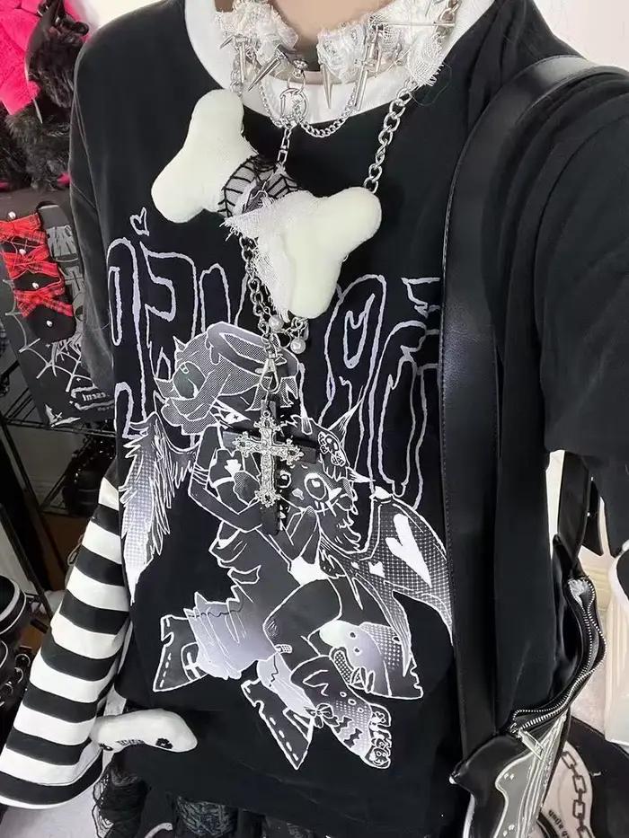 T-shirt Patchwork Oversized pour Femmes Style Décontracté Couleur Solide Coupe Ample Occasionnels Polyvalents Plage Ville Soirées