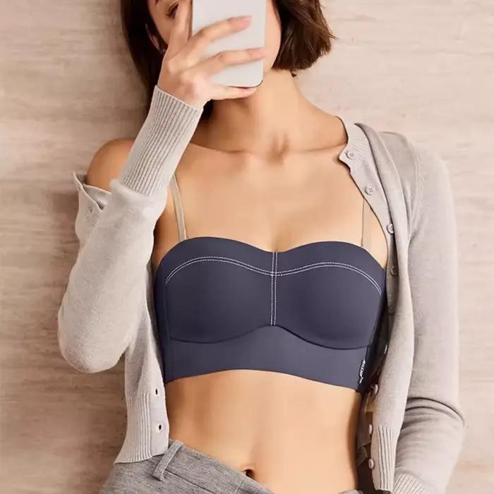 Soutien-gorge tubulaire pour femme avec petits seins, soutien-gorge push-up anti-exposition, sans jantes, soutien-gorge rétractable pour la poitrine, style optique, nouveau