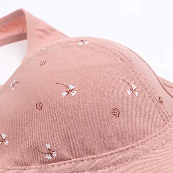 Soutien-gorge en coton pour femmes, sans fil, fermeture frontale, sous-vêtements confortables, pour tous les jours, grand buste, bonnet 52BC 50BC