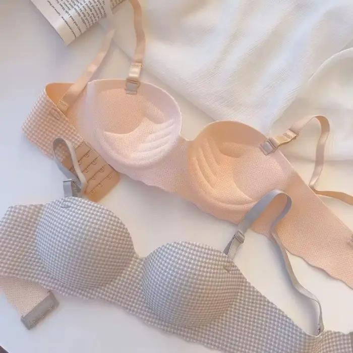 Soutien-gorge respirant sans couture, sangle d'épaule réglable, sous-vêtements Push Up sans couture, confortable à porter, sous-vêtements intégrés sans fil