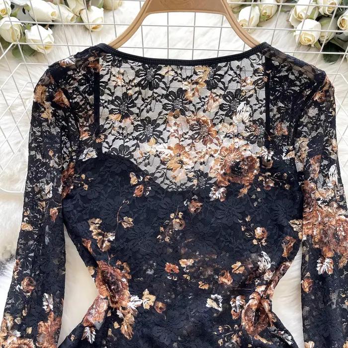 Combinaison sexy en dentelle pour femmes, tenue chic, col carré, vêtements d'été, plage, vacances