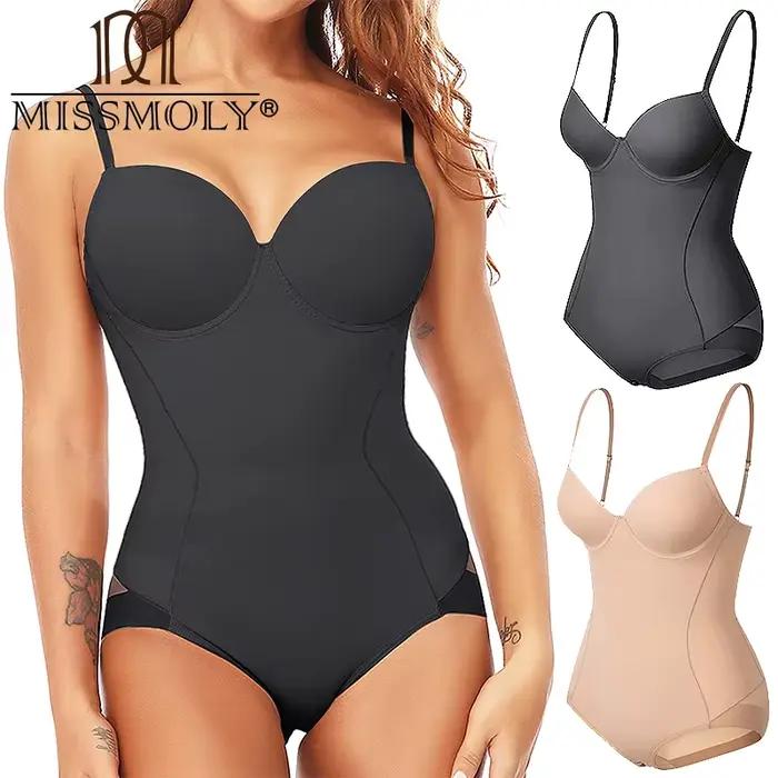 MISSMOLY femmes minceur Body une pièce Shapewear hauts ventre contrôle corps Shaper intégré soutien-gorge Camisole combinaisons 2025