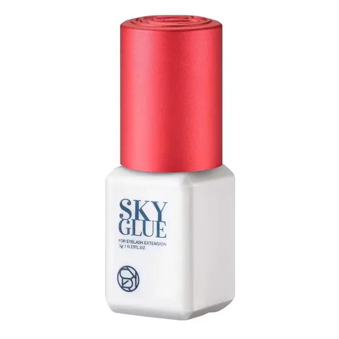 1 fľaša lepidla SKY na predlžovanie rias 5ml Originál Sky S + čierny červený modrý uzáver falošné riasy lepidlo nebo TD c