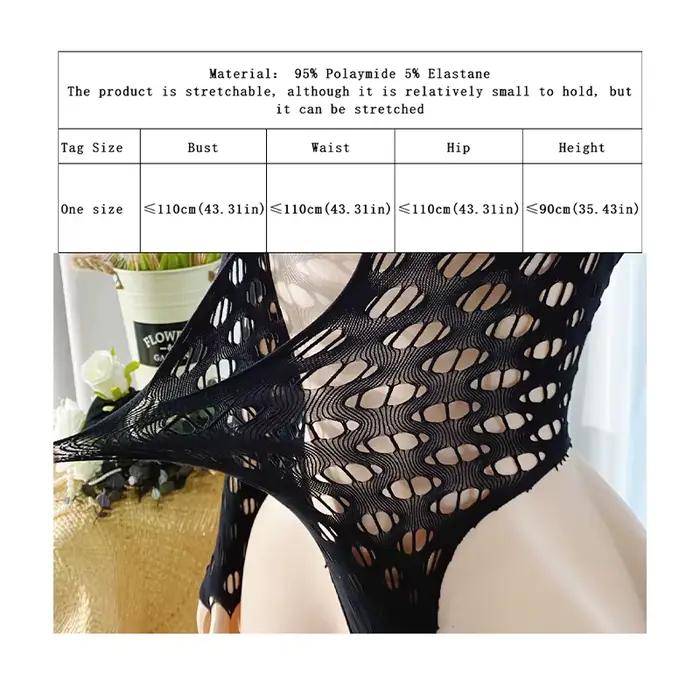 Body femme ajouré en résille, transparent, dos nu, manches longues, pour la plage et les festivals d'été