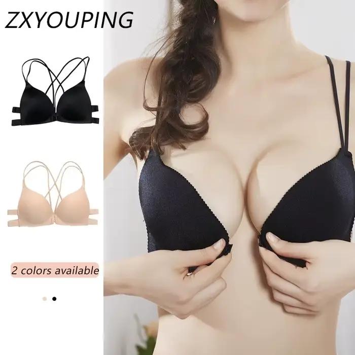 Trojuholníková push-up podprsenka bez kostic