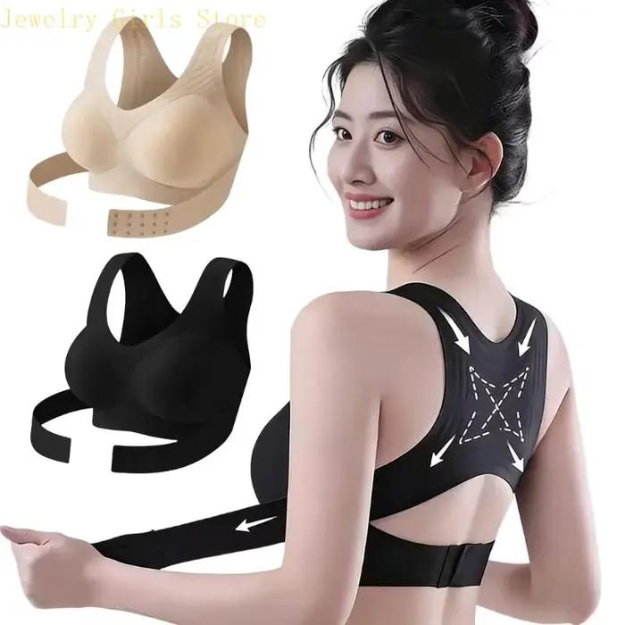 E56F soutien-gorge à fermeture frontale pour femmes, couverture complète, soutien du sans armatures, non rembourré