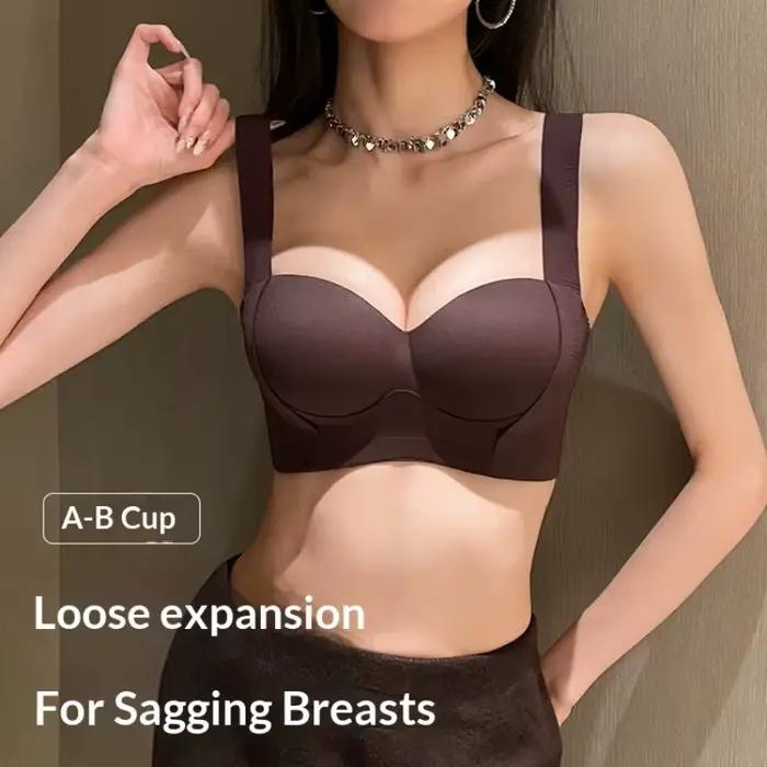 Soutien-gorge sans couture pour femmes à petite poitrine, effet push-up, rehausse et fait apparaître une poitrine plus volumineuse, rassemble les seins latéraux, sculptant, sans armatures