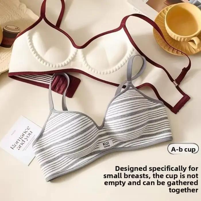 Push-up podprsenka 8CM s farebným pásikom