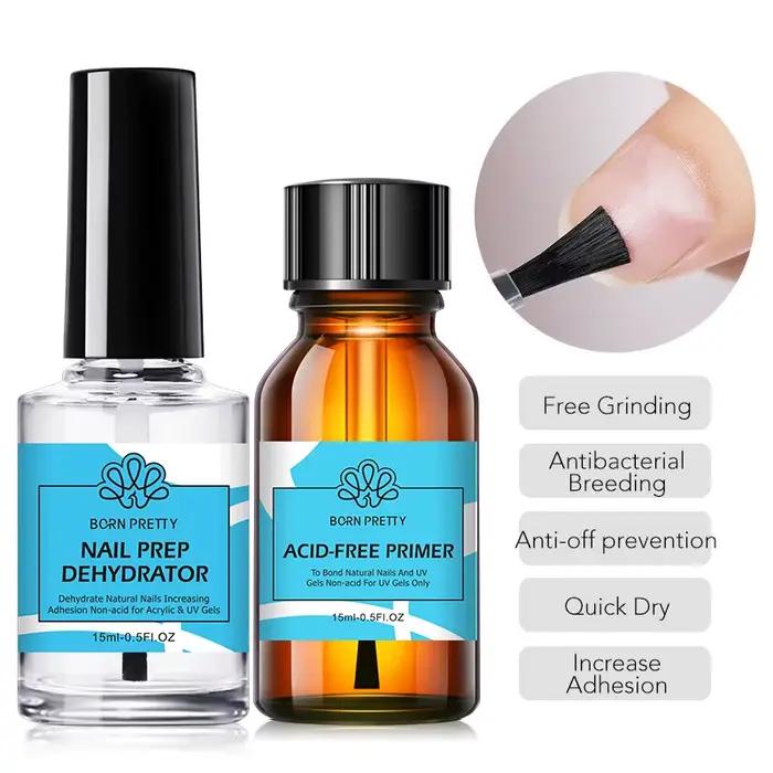 BORN PRETTY 15ml dehydratér na prípravu nechtov Gélový lak na nechty bez potreby UV LED lampy Základná vrstva