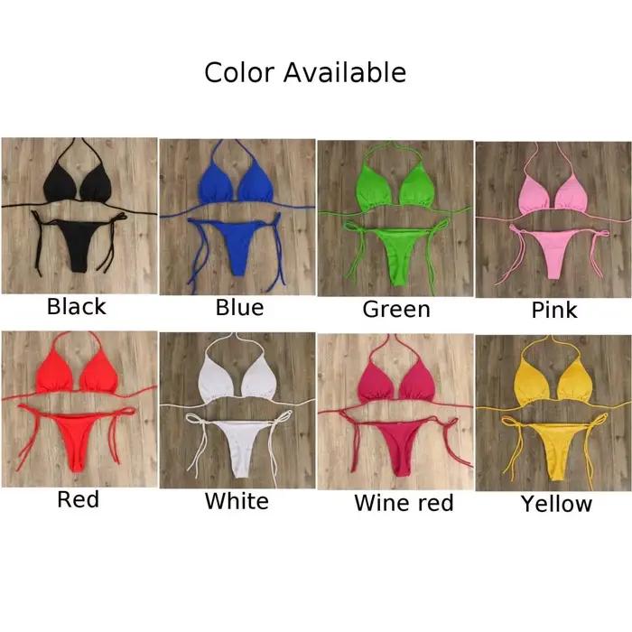 Dámske bikini so šnúrkovaním na boku