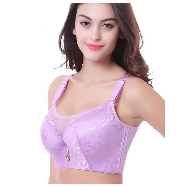 Sexy čipkovaná push-up podprsenka s tenkými ramienkami