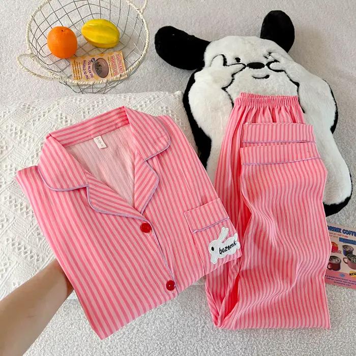 Roztomilý kawaii pyžamový set so zajačikom pre ženy