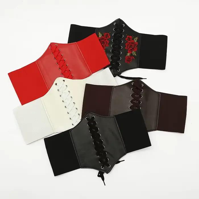 Corset gothique Sexy sous le buste pour femmes, haut façonnant la courbe, sangle de modelage, ceinture de taille amincissante, chaîne en dentelle, Bustiers