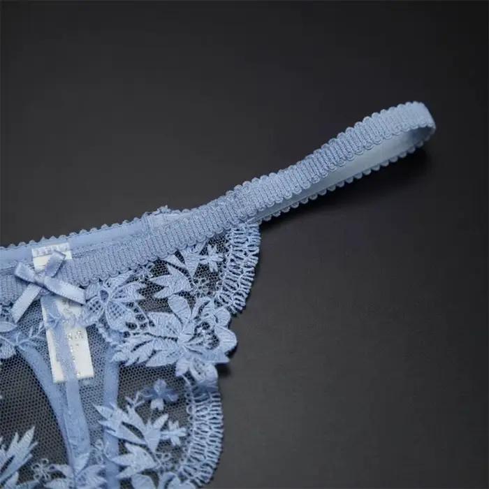 Tangas pour femmes, slip sexy en dentelle complète, taille basse, ajouré, motif floral, semi-transparent, respirant, string, lingerie, culotte