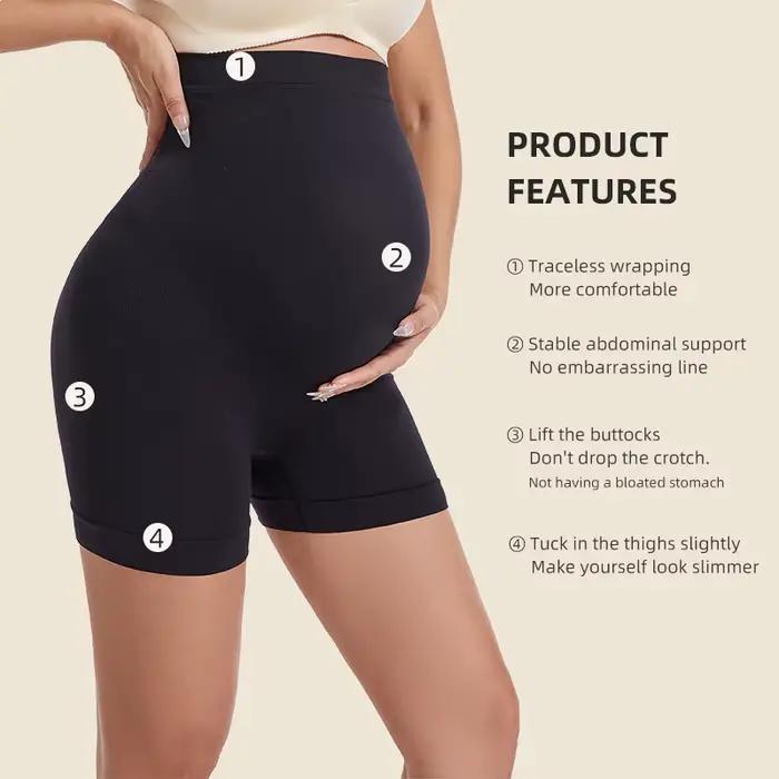 Culotte sans couture pour femmes, Boxer, pantalon de sécurité, vêtements de grossesse confortables, sous-vêtements de maternité doux et respirants, culotte grande taille