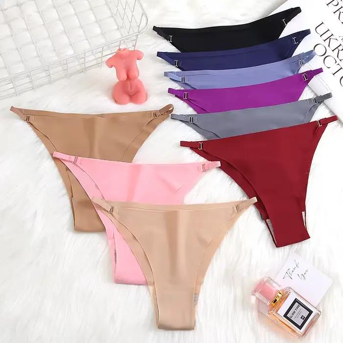 BZEL Sexy Bikini Tanga Femme Sous-Vêtements Vente Chaude Demi Fesses Femmes Culotte Taille Basse Solide Sans Couture Ruban Ceinture Slips M-2XL